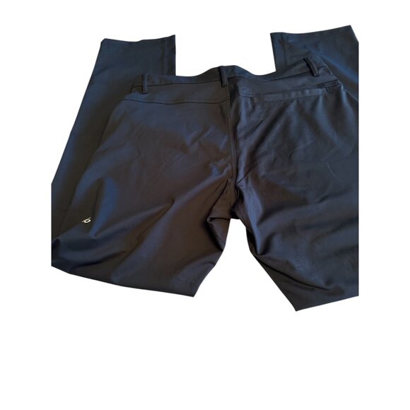 Alo Men's Black Pants 33R Lightweight Durable Polyester Cotton Blend Relaxed Fit - Picture 3 of 13